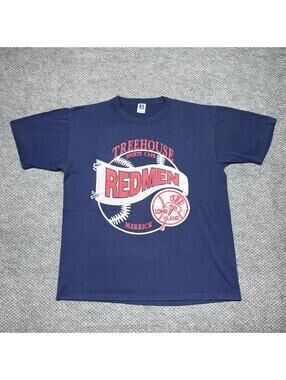 Vintage 90s Long Island Treehouse Sports Café T-Shirt Large Russell Athletic
